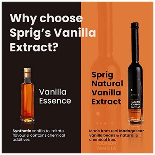 Sprig 100 percent Natural Bourbon Vanilla Extract - For Chefs & Home Use, 100 ml-4.webp